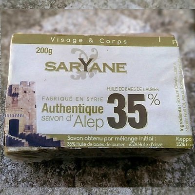 Saryane Authentique savon d’Alep 35% d’huile de baie de laurier