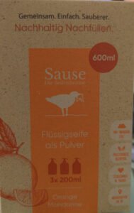 Sause Flüssigseife als Pulver