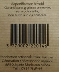 Savon artisanal du Val d’Argent Le mineur charbon-menthe