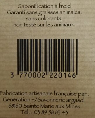 Savon artisanal du Val d’Argent Le mineur charbon-menthe
