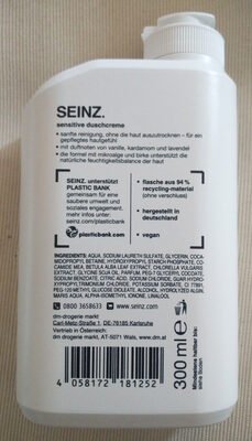 Seinz., dm duschcreme sensitiv (mikroalge birke)