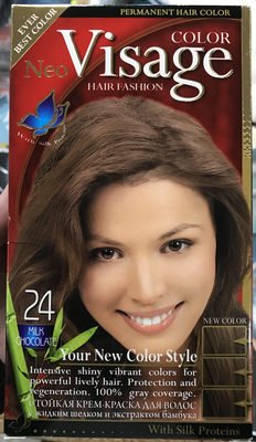 Solido Cosmetics, Visage Permanent Hair Color Milk Chocolate (24)