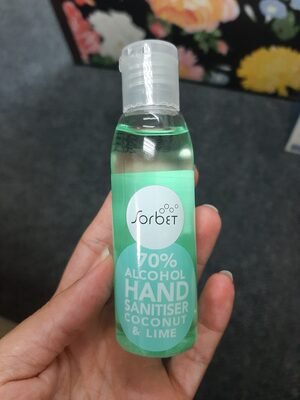 Sorbet 70% alcohol hand sanitiser