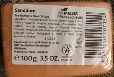 Speick Naturkosmetik Bio Melos Sanddorn