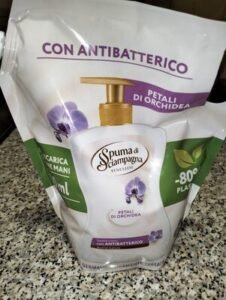 Spuma di Sciampagna, Real chimica Sapone liquido petali di orchidea