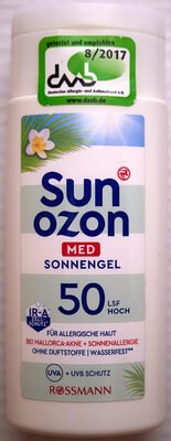 Sun Ozon Med. Sonnengel LSF 50 hoch