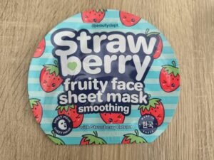 the beautydept Strawberry fruity face sheet mask smoothing