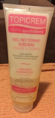Topicrem Gel nettoyant surgras