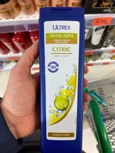 Ultrex,Unilever Champú cítrico anticaspa cabello graso