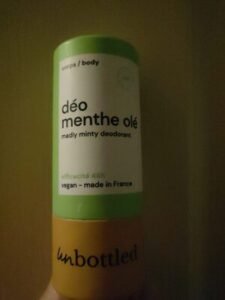 Un ottled Deo menthe olé