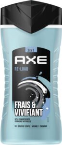 unilever, Axe Axe Gel Douche Homme 3en1 Re-Load Frais et Vivifiant 250ml