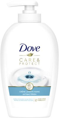 Unilever, Dove, Care & Protect DOVE Care & Protect Crème Lavante Pompe Antibactérienne 250ml