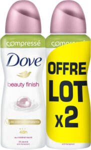 Unilever, Dove DOVE Déodorant Femme Anti-Transpirant Spray Compressé Beauty Finish 2x100ml