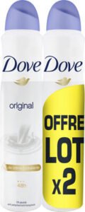 Unilever, Dove DOVE Déodorant Femme Anti-Transpirant Spray Original 2x200ml