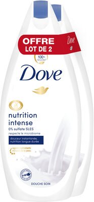 Unilever, Dove Dove Gel Douche Nutrition Intense 400ml Lot de 2