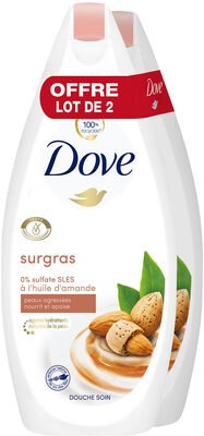 Unilever, Dove Dove Gel Douche Soin à l’Huile d’Amande Lot 2x400ml