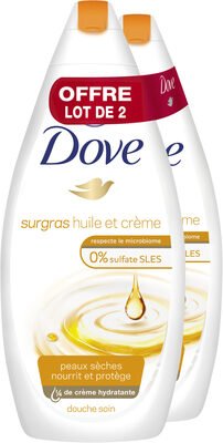 Unilever, Dove Dove Gel Douche Surgras Huile et Crème 750ml Lot de 2
