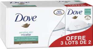 Unilever, Dove Dove Savon Pain de Toilette Micellaire 2x100g