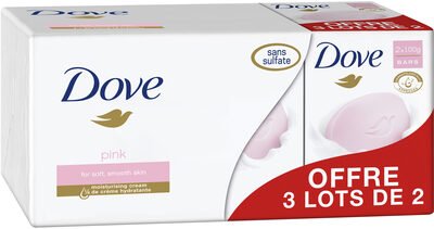 Unilever, Dove Dove Savon Pain de Toilette Pink Lot 2x100g