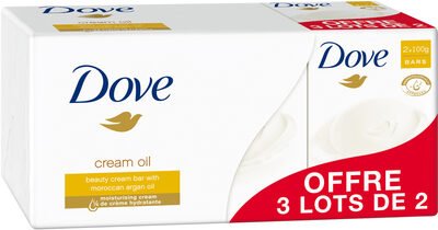 Unilever, Dove Dove Savon Pain de Toilette Soin et Huile Surgras 2x100g Lot de 3