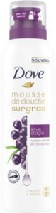 Unilever, Dove Dove Surgras Gel Douche Mousse Infusée à l’Huile d’Açaï 24H de Douceur