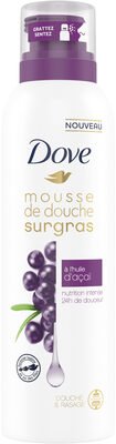 Unilever, Dove Dove Surgras Gel Douche Mousse Infusée à l’Huile d’Açaï 24H de Douceur