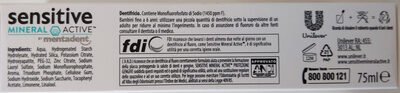 Unilever, Mentadent Sensitive mineral active Protezione gengive by Mentadent