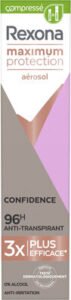 Unilever, Rexona Rexona Déodorant Aérosol Compressé Femme Anti-Transpirant Maximum Protection 96H Confidence 100ml