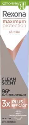 Unilever, Rexona Rexona Déodorant Aérosol Compressé Femme Anti-Transpirant Maximum Protection 96H Clean Scent 100ml