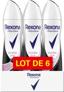 Unilever, Rexona Rexona Déodorant Femme Spray Anti-Transpirant Invisible Pure 6x200ml