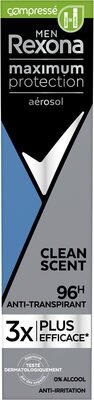 Unilever, Rexona, Rexona Men REXONA MEN Déodorant Homme Spray Anti-Transpirant Compressé Maximum Protection Clean Scent 100ml