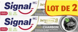 Unilever, Signal, Integral 8 Signal Integral 8 Dentifrice Nature Elements Blancheur & Détox 2x75ml