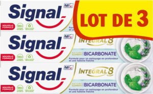 Unilever, Signal, Integral 8 Signal Integral 8 Dentifrice Nature Elements Fraîcheur & Détox 3x75ml