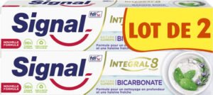 Unilever, Signal, Integral 8 Signal Integral 8 Dentifrice Nature Elements Fraîcheur & Détox 2x75ml