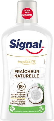 Unilever, Signal Signal Bain de Bouche Antibactérien Integral 8 Nature Elements Fraîcheur Naturelle 500ml