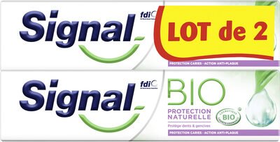 Unilever, Signal Signal Dentifrice Bio Protection Naturelle 2x75ml