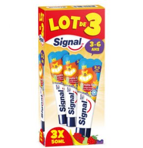Unilever, Signal Signal Dentifrice Enfants 3-6 Ans Fruigolo 3x50ml