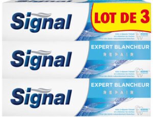 Unilever, Signal Signal Dentifrice Expert Protection Blancheur 75ml Lot de 3