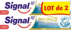 Unilever, Signal Signal Dentifrice Integral 8 Interdentaire 75ml Lot de 2