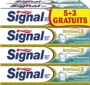 Unilever, Signal Signal Dentifrice Interdentaire 75ml Lot de 8(5+3 Gratuits)