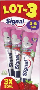Unilever, Signal Signal Dentifrice Kids 3-6 Ans Fraise Gaga 3x50ml