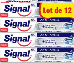 Unilever, Signal Signal Dentifrice Protection Anti-Tartre 12x75ml