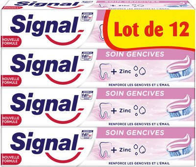 Unilever, Signal Signal Dentifrice Soin Gencives 12x75ml