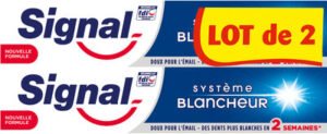 Unilever, Signal Signal Dentifrice Système Blancheur 2x75ml