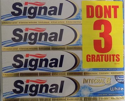 Unilever, Signal Signal Integral 8 White (Lot de 8 )