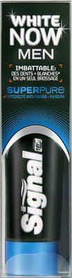 Unilever, Signal Signal White Now Dentifrice Blancheur Men Super Pure