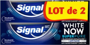 Unilever, Signal White Now Dentifrice Super Pure 2x75ml