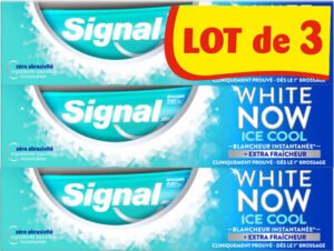 Unilever, Signal, White Now Signal White Now Dentifrice Ice Cool 3x75ml