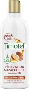 Unilever, Timotei Timotei Après Shampoing à l’Huile d’Argan Bio Cheveux Abîmés