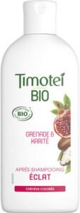 Unilever, Timotei Timotei Bio Après-Shampooing Femme Éclat Cheveux colorés Grenade & Karité 250ml
